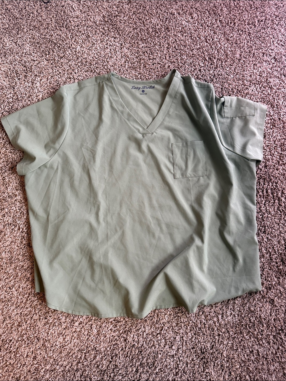 Uniform Advantage Easy Stretch Olive scrub top